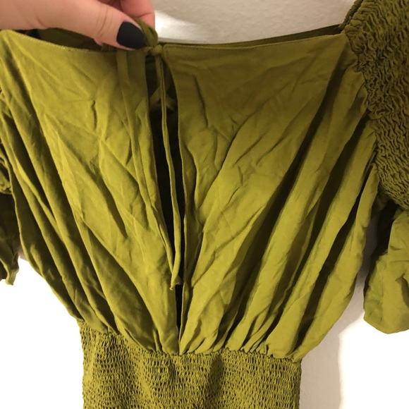 Free People Sam Smocked Mini Dress Size Small - Picture 6 of 9